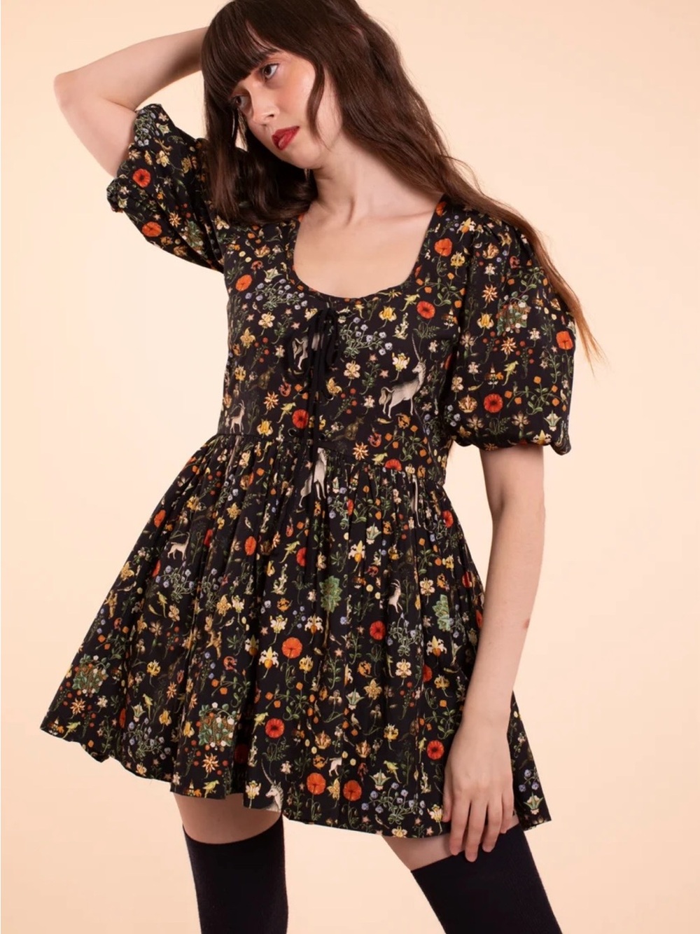 Samantha Pleet Clara Dress Black Illuminated Mini Plus Size 22 Unicorn Fairy